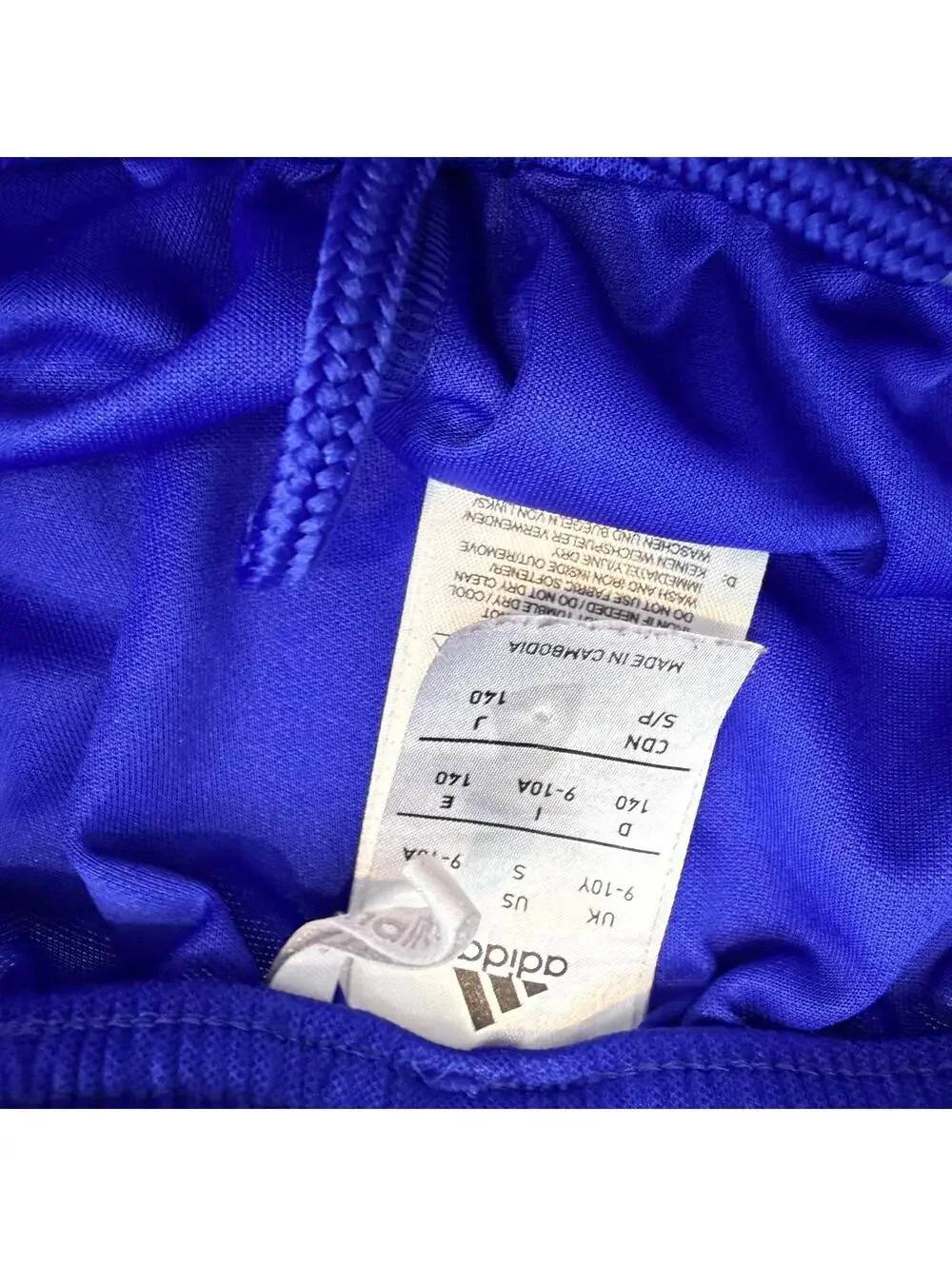 Boys Small Youth 9-10Y Adidas Blue Athletic Shorts
